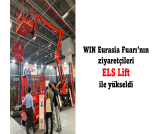 İş Makinası - WIN Eurasia Fuarının ziyaretçileri ELS Lift ile yükseldi Forum Makina